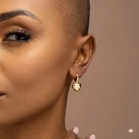 Argola Coração Liso