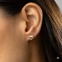 Brinco Coração Diamantado