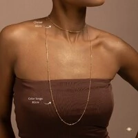 Colar Longo com Bolinhas - 3 em 1