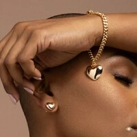 Pulseira Corrente com Coração Liso