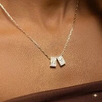 Gargantilha Plaquinhas Fé e Crucifixo