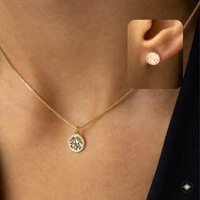 Conjunto Redondo Diamantado 3D