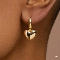 Argola Coração Liso