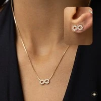 Conjunto Infinito Cravejado com Zircônias