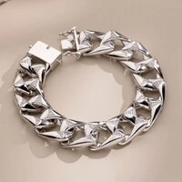 Pulseira Elos Quadrados com Zircônias