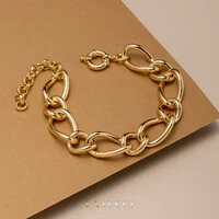 Pulseira Elos Lisos Intercalados