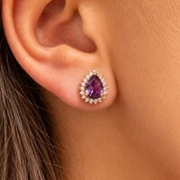 Conjunto Gota de Zircônia Colorida