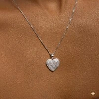 Conjunto Coração Cravejado