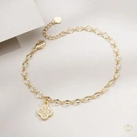 Pulseira Trevo Cravejado