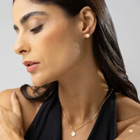 Conjunto Redondo Diamantado 3D