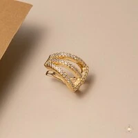 Piercing Fake Três Fileiras Cravejado