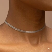 Choker Malha Entrelaçada