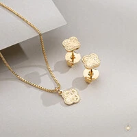 Conjunto Trevo Diamantado 3D