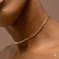 Choker Malha Entrelaçada