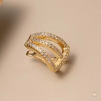 Piercing Fake Três Fileiras Cravejado