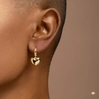 Argola Coração Liso