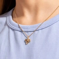Conjunto Infantil Lacinho Cravejado com Zircônias