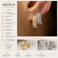 Kit Duo de Argolas Cravejadas