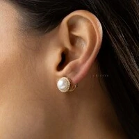 Conjunto de Pérola com Zircônias