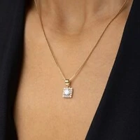 Conjunto Quadrado Cravejado com Zircônias