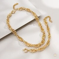 Pulseira Correntaria Elos Trançados