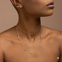 Colar Longo com Bolinhas - 3 em 1