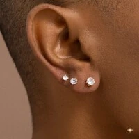 Trio de Pontinhos de Luz com Zircônias