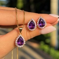 Conjunto Gota de Zircônia Colorida