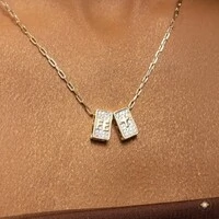 Gargantilha Plaquinhas Fé e Crucifixo