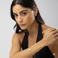 Conjunto Trevo Cravejado com Zircônias