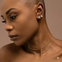 Choker Elos Duas Bolinhas Lisas