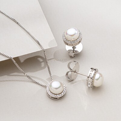 Foto Conjunto de Pérola com Zircônias