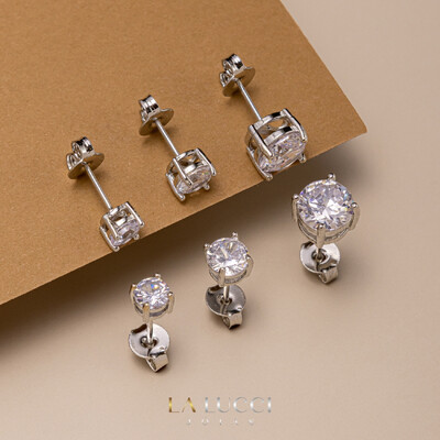 Foto Brinco Ponto de Luz Zircônia