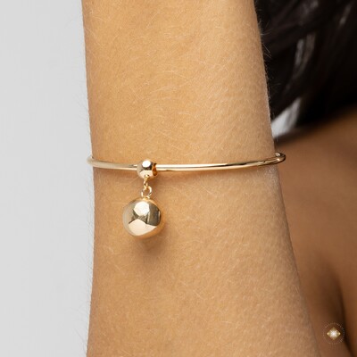 FotoBracelete Aberto Bola Lisa