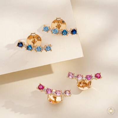 FotoEarcuff 4 Pedras Curvado