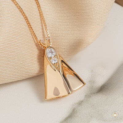 FotoGargantilha Nossa Senhora Aparecida Lisa com Zircônias