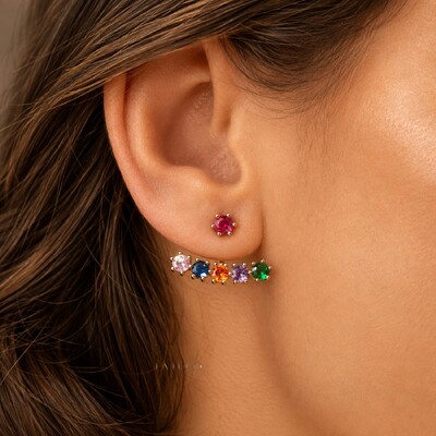 Foto Brinco Ear Jacket Ponto de Luz com Extensor de Pedras