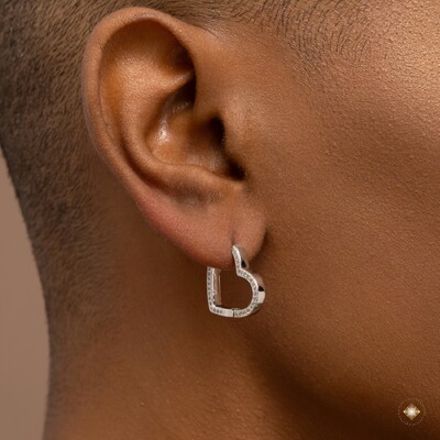 FotoArgola Coração Cravejado na Lateral