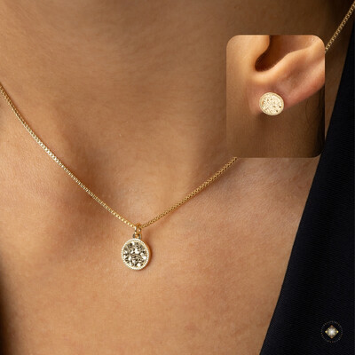 Foto Conjunto Redondo Diamantado 3D