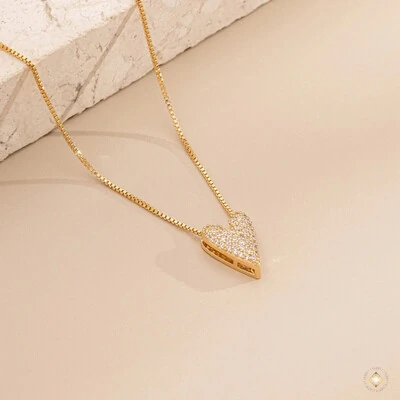 FotoColar Coração Alongado Cravejado