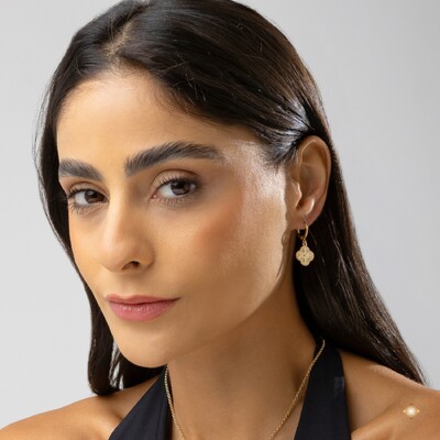 FotoArgola com Pingente Trevo Diamantado