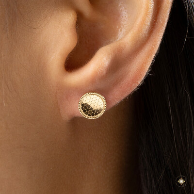 Foto Brinco Redondo Diamantado