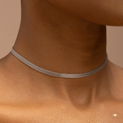 Foto Choker Malha Entrelaçada