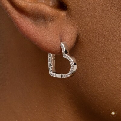 FotoArgola Coração Cravejado na Lateral