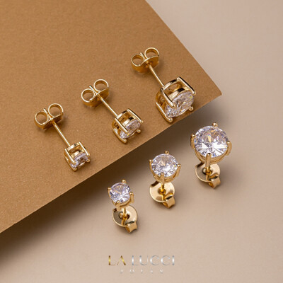 Foto Brinco Ponto de Luz Zircônia