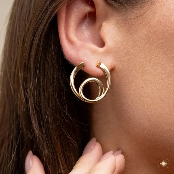 Brinco Espiral Contemporâneo