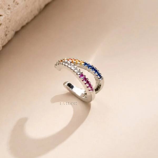 Piercing Fake Cravejado Colorido