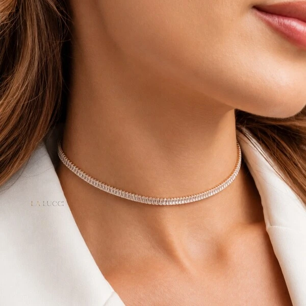 Choker Riviera Baguete