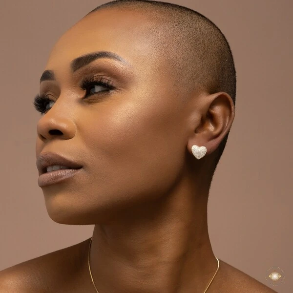 Conjunto Coração Cravejado