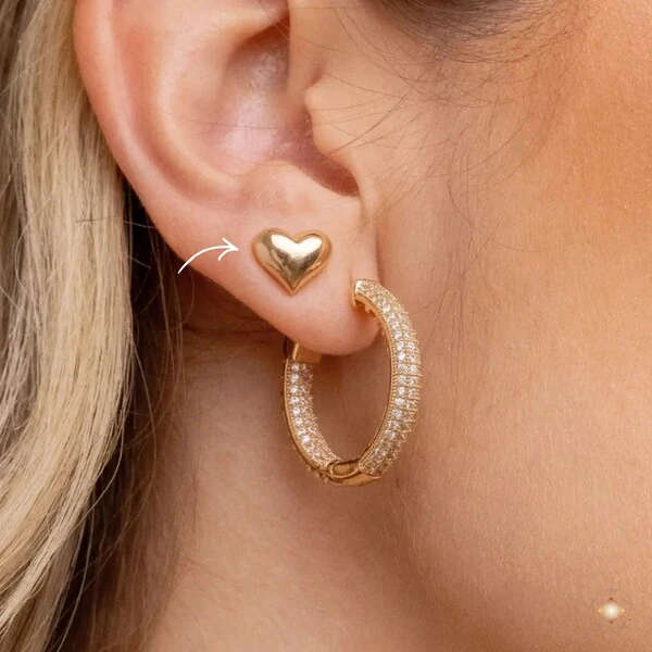 Brinco Coração Liso